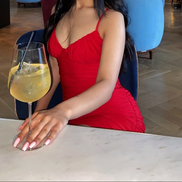 Tiger Mist Red Dress - Picture 5 of 6